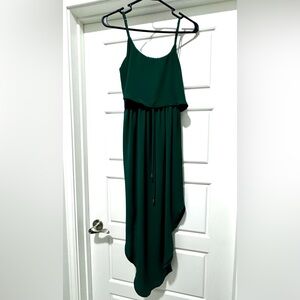 Green Sleeveless Maxi Dress